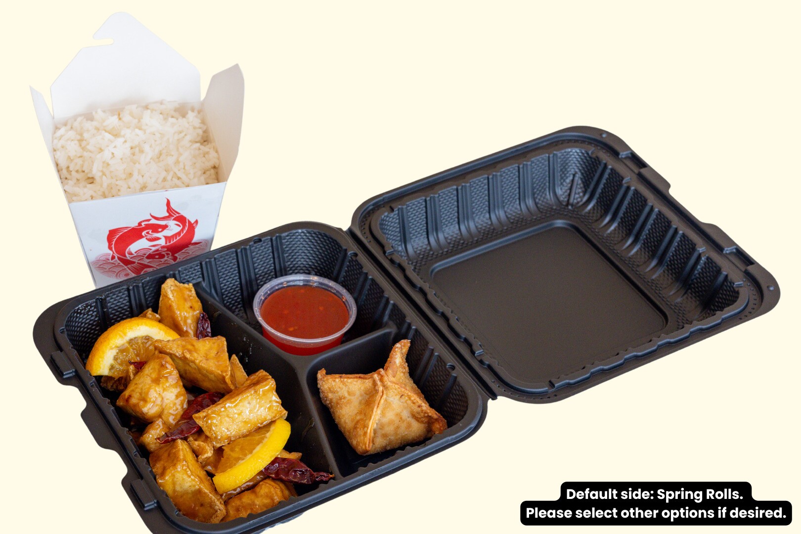  Tso Plate Orange Tofu 🍊🌶