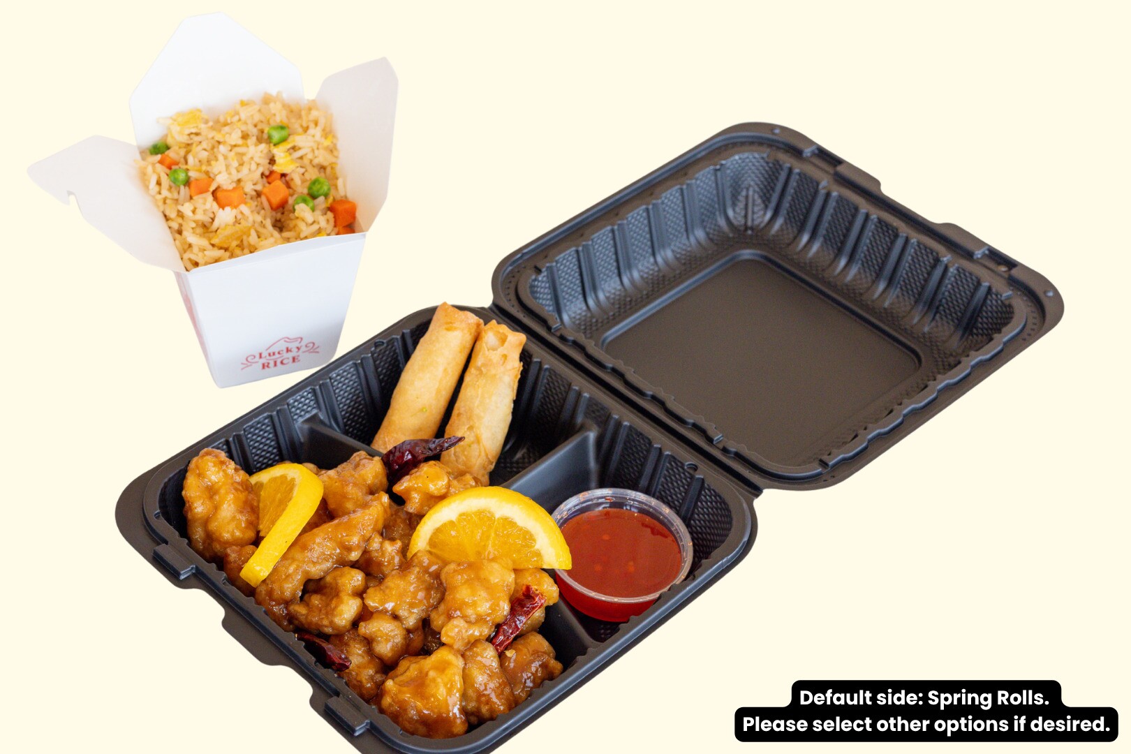 Tso Plate Orange Chicken 🍊🌶