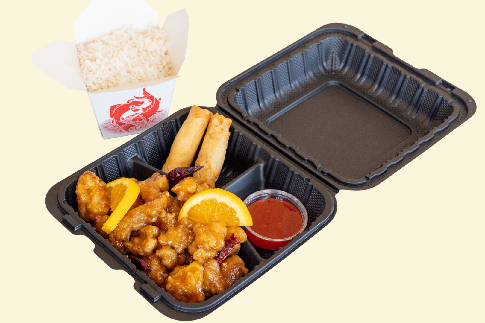 Tso Plate Orange Chicken 🍊🌶