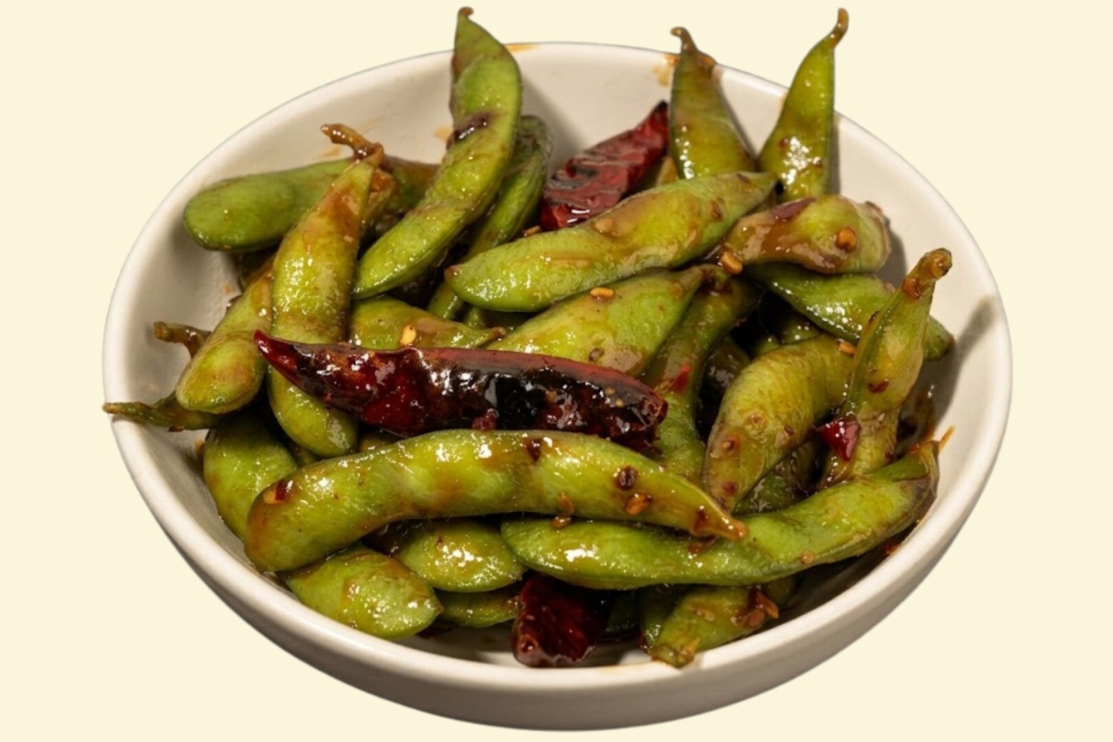 Spicy Garlic Soy Edamame 🌶