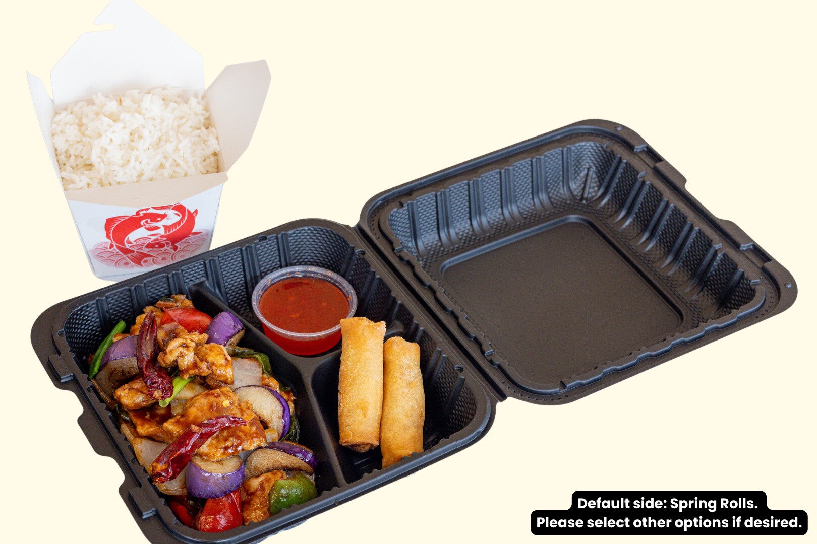 Tso Plate Eggplant Chicken 🌶