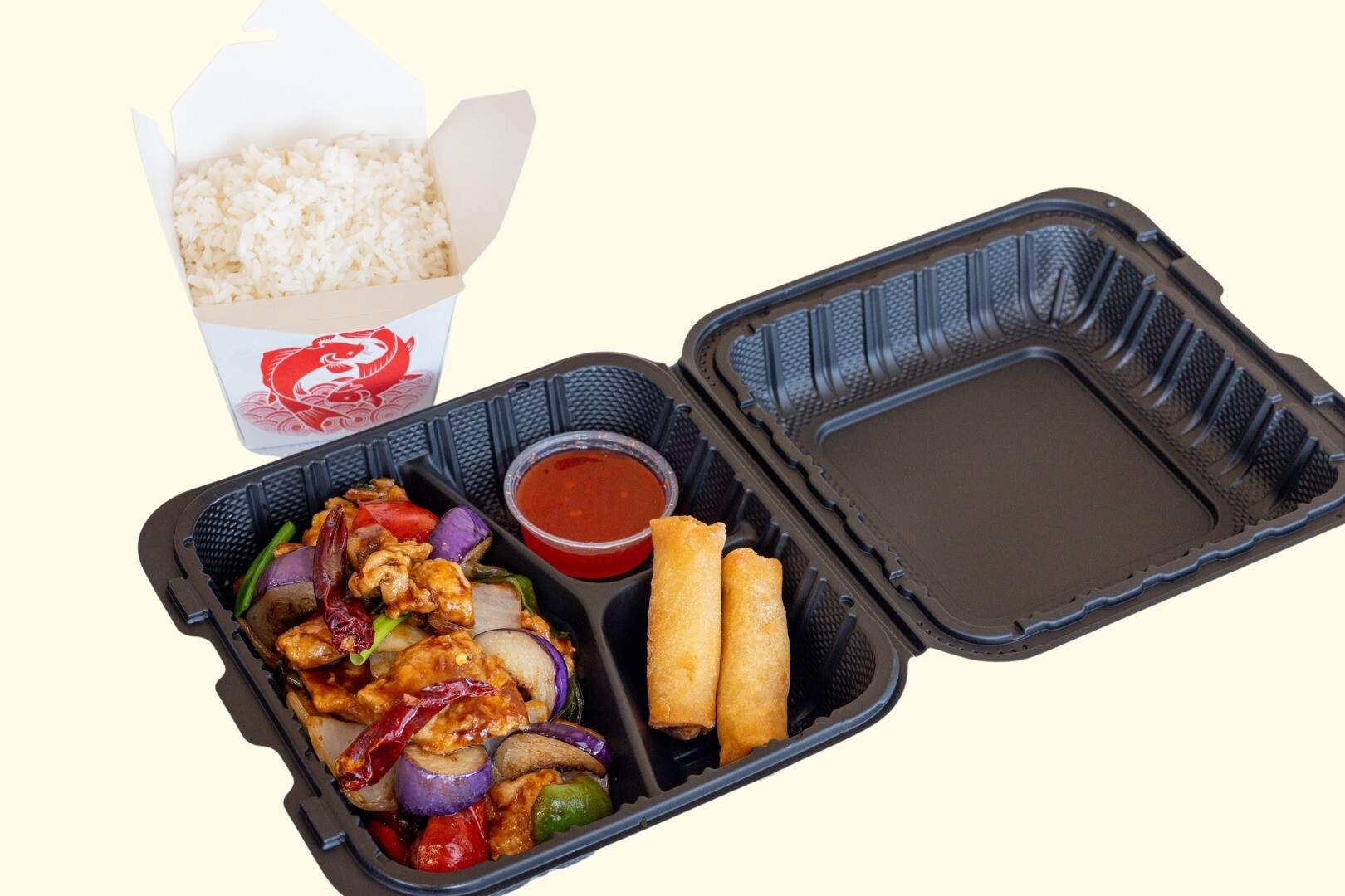 Tso Plate Eggplant Chicken 🌶